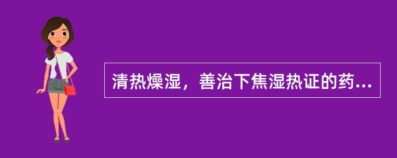 清热燥湿，善治下焦湿热证的药对宜选（）。