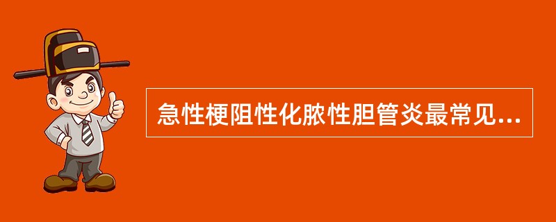 急性梗阻性化脓性胆管炎最常见的原因是（）。