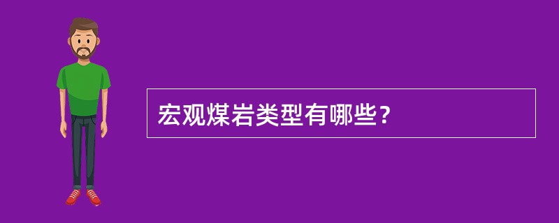 宏观煤岩类型有哪些？