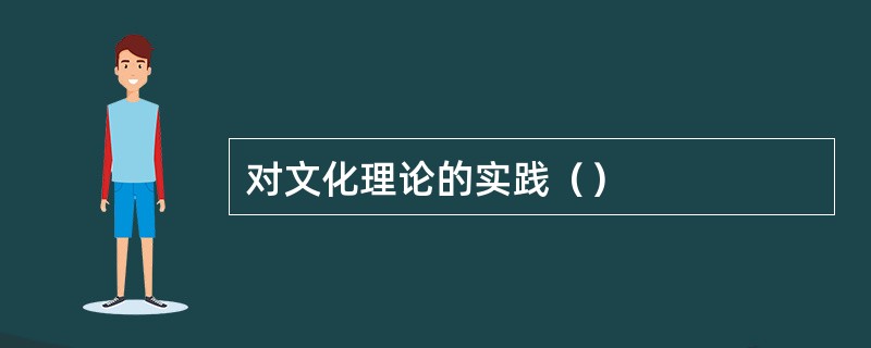 对文化理论的实践（）