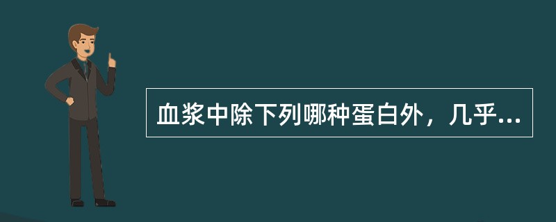 血浆中除下列哪种蛋白外，几乎都是糖蛋白（）