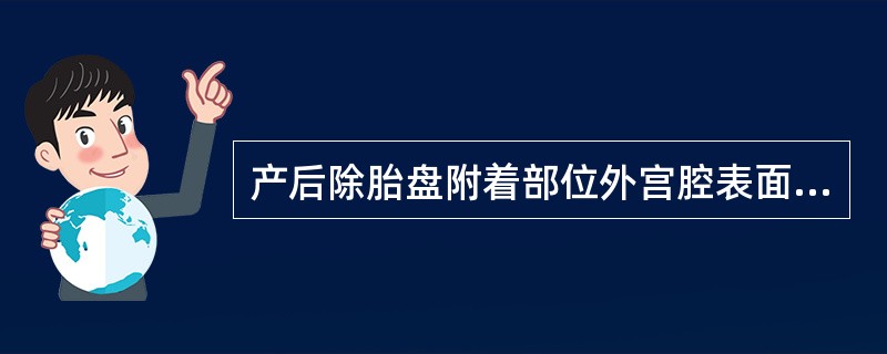 产后除胎盘附着部位外宫腔表面均由新生内膜修复的时间