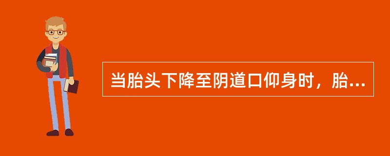 当胎头下降至阴道口仰身时，胎儿双肩径进入A、中骨盆前后径B、骨盆入口前后径C、骨