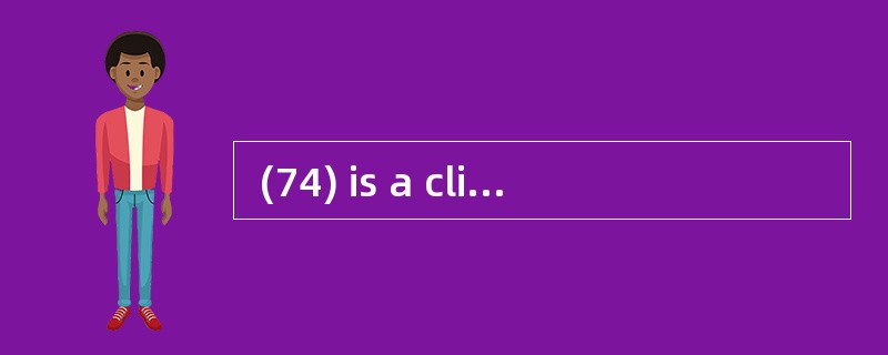  (74) is a clickable string or graphic