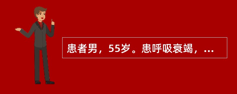 患者男，55岁。患呼吸衰竭，在应用辅助呼吸和呼吸兴奋剂过程中，出现恶心、呕吐、烦