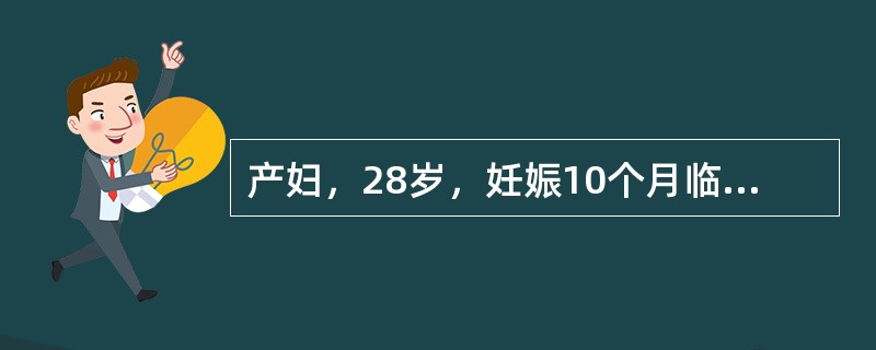 产妇，28岁，妊娠10个月临产入院，检查宫口已开5cm。住院处护士应首先给予A、