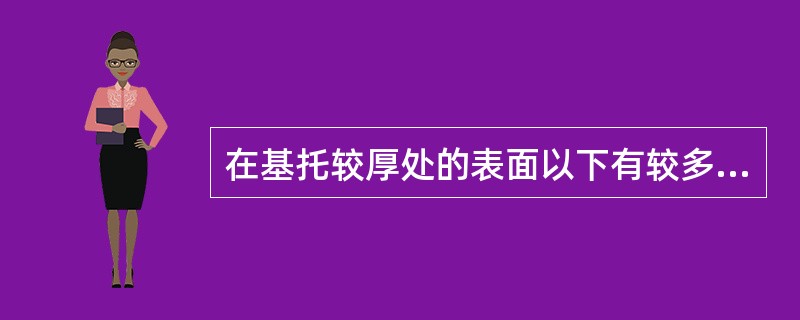 在基托较厚处的表面以下有较多的气泡的原因是