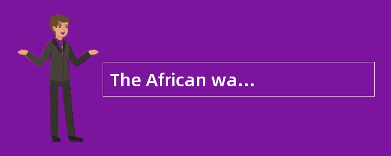 The African way of communication sent me