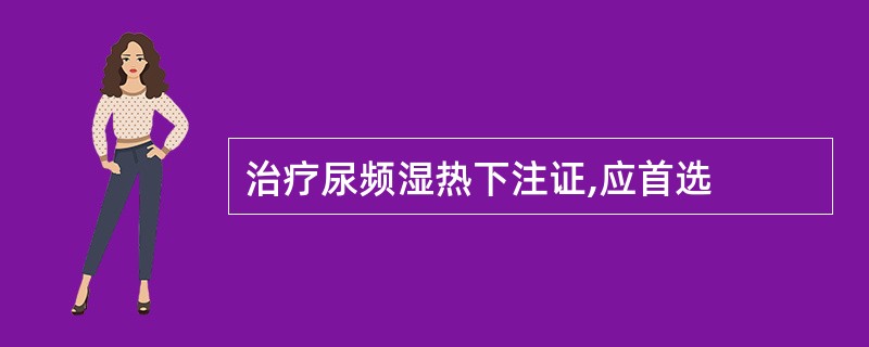 治疗尿频湿热下注证,应首选