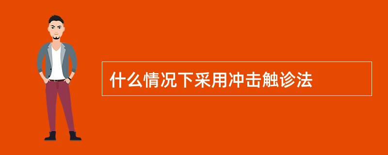 什么情况下采用冲击触诊法