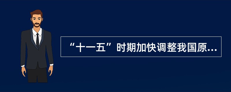 “十一五”时期加快调整我国原材料工业结构和布局的原则是( )。