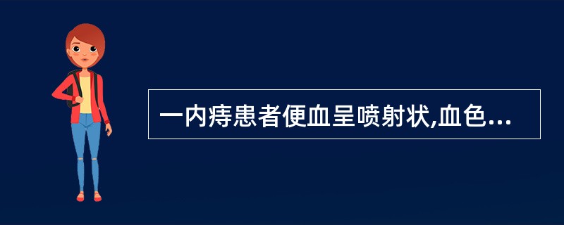 一内痔患者便血呈喷射状,血色鲜红,舌红苔薄黄,脉浮数。此属内痔的哪一证型( )。