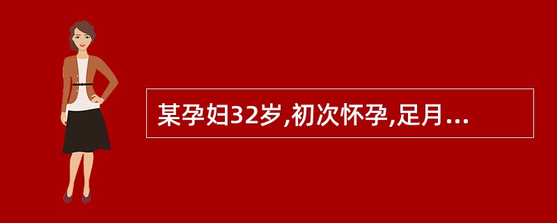 某孕妇32岁,初次怀孕,足月妊娠,胎膜早破住院,因第二产程延长产钳助产,产后第一