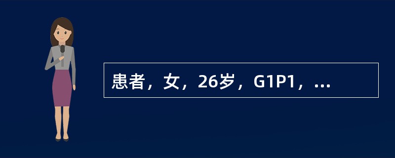 患者，女，26岁，G1P1，产后第1天，自己能在腹部触及子宫，呈球形，质硬，询问