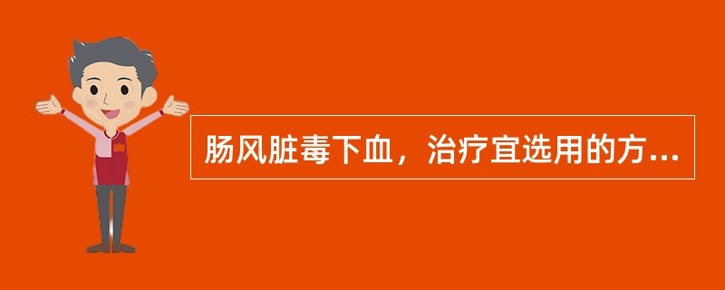 肠风脏毒下血，治疗宜选用的方剂是（）。