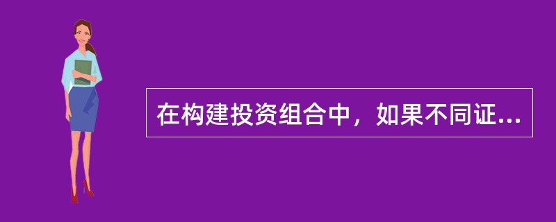 在构建投资组合中，如果不同证券收益率的相关系数越小，风险分散化效应也越弱。（）