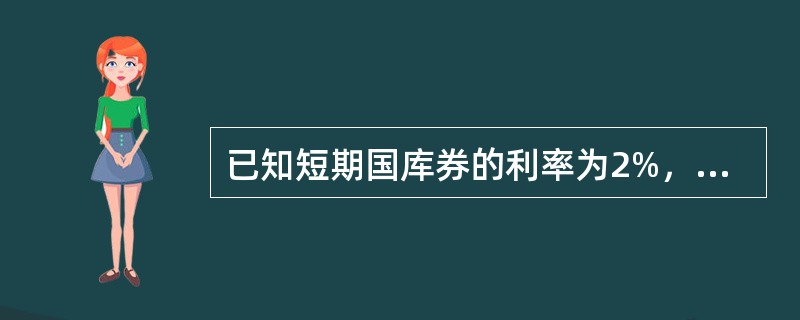 已知短期国库券的利率为2%，短期企业债券的风险溢价为1.25%，那么短期企业债券