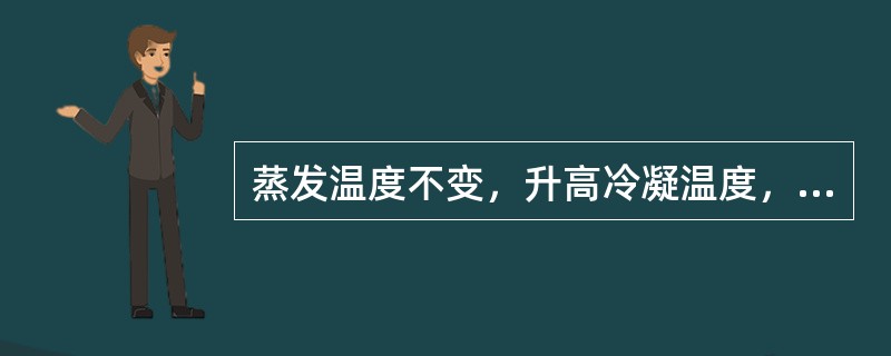 蒸发温度不变，升高冷凝温度，则压缩机的制冷量（）。