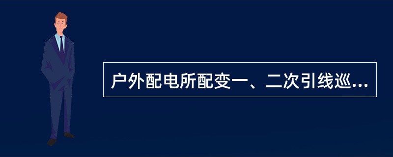 户外配电所配变一、二次引线巡视主要内容包括（）。