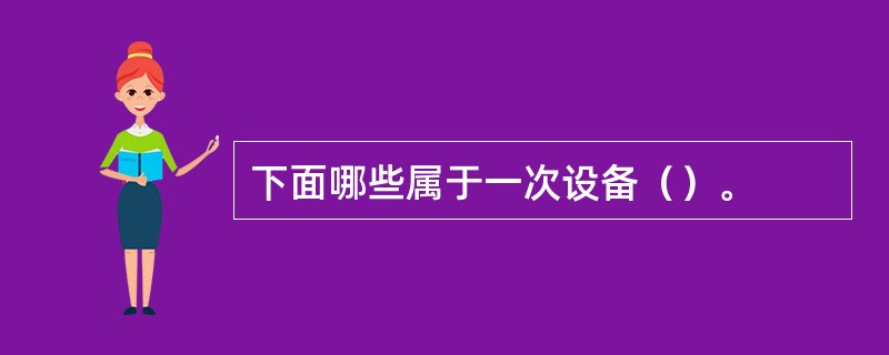 下面哪些属于一次设备（）。