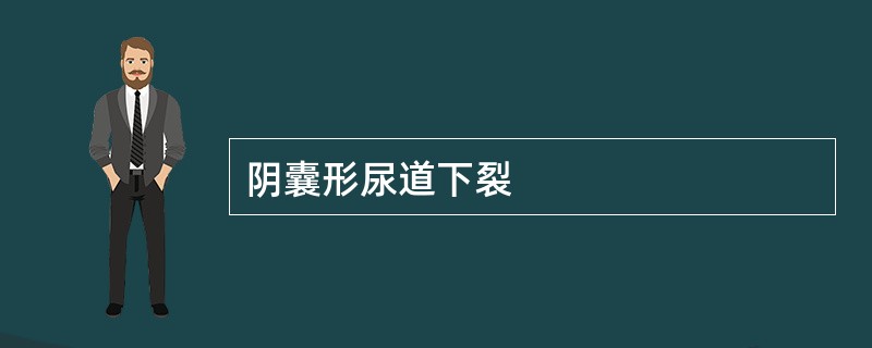 阴囊形尿道下裂