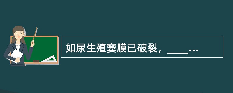 如尿生殖窦膜已破裂，__________与__________已沟通，但尿道皱襞