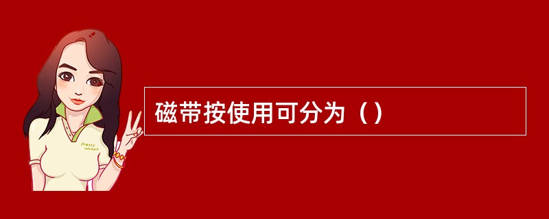 磁带按使用可分为（）