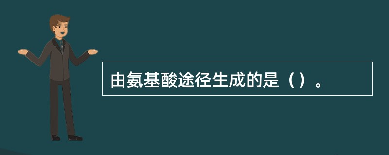 由氨基酸途径生成的是（）。