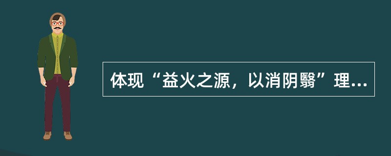 体现“益火之源，以消阴翳”理论的方剂是（）。