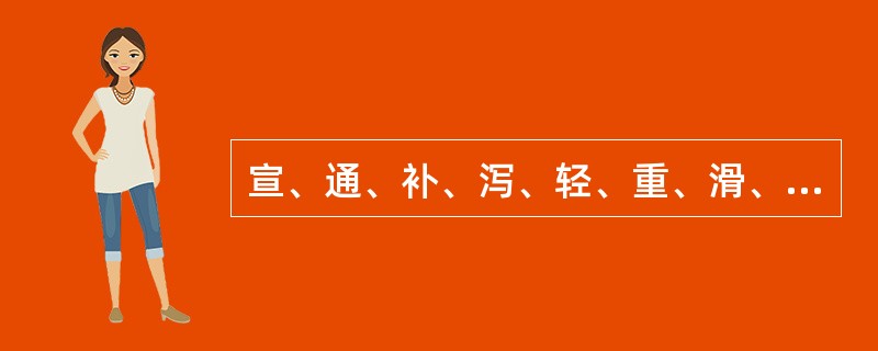 宣、通、补、泻、轻、重、滑、涩、燥、湿十剂源于徐之才的（）。