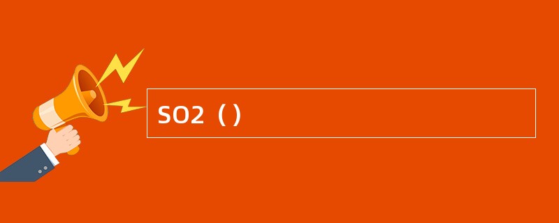 SO2（）