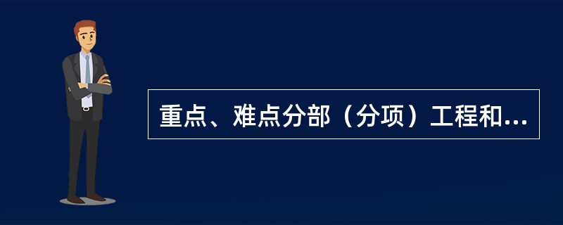 重点、难点分部（分项）工程和专项工程施工方案应由（）批准。