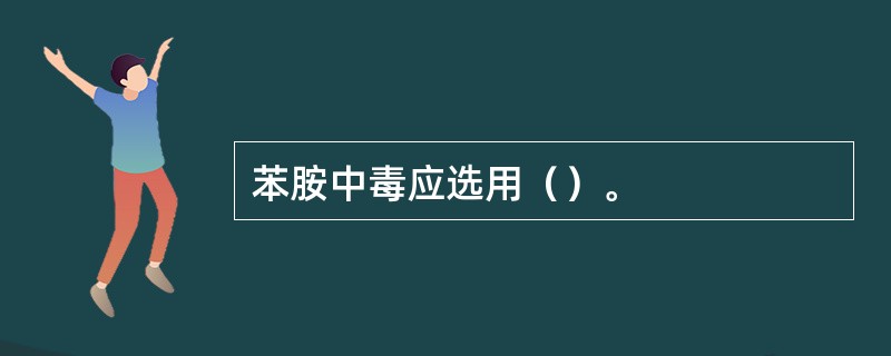 苯胺中毒应选用（）。