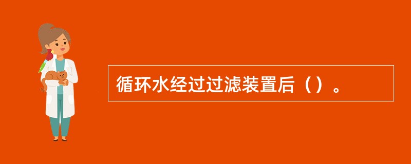 循环水经过过滤装置后（）。