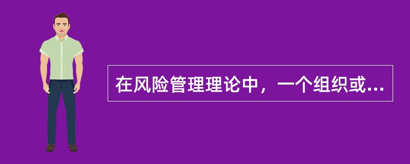 在风险管理理论中，一个组织或者个人用以降低风险的消极结果的决策过程称作（）。