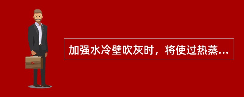 加强水冷壁吹灰时，将使过热蒸汽温度（）。