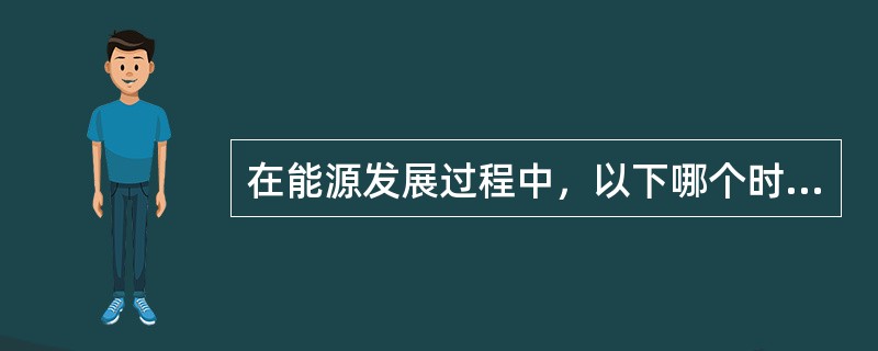 在能源发展过程中，以下哪个时代没有经历过？（）