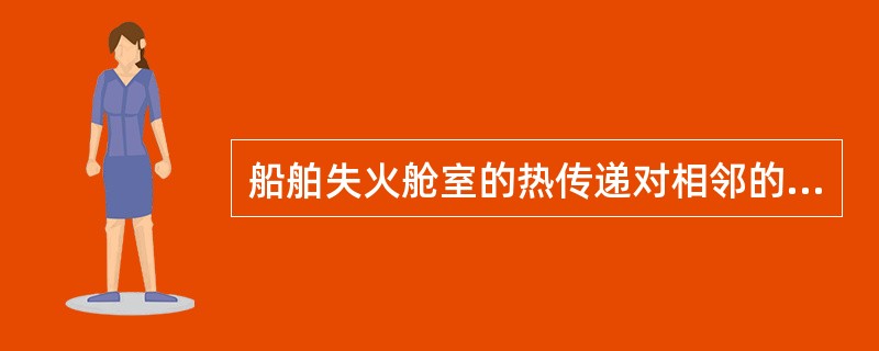 船舶失火舱室的热传递对相邻的舱室有影响.