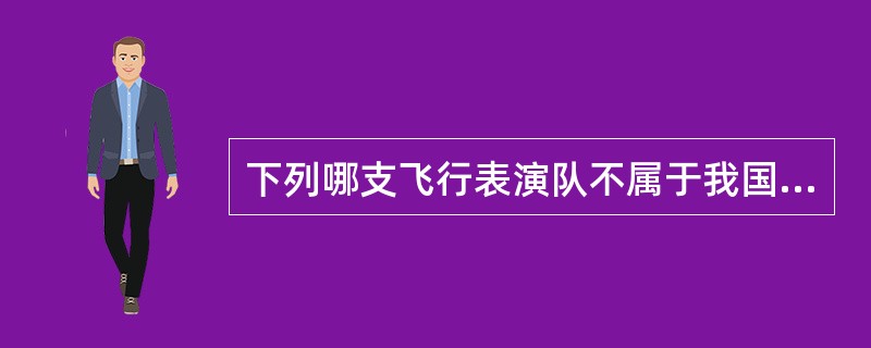 下列哪支飞行表演队不属于我国（）。