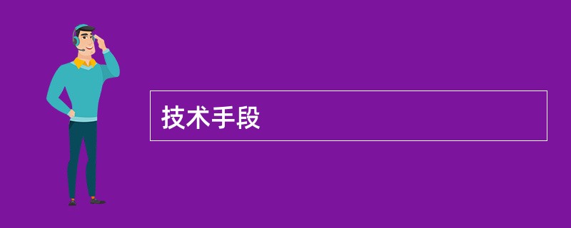 技术手段