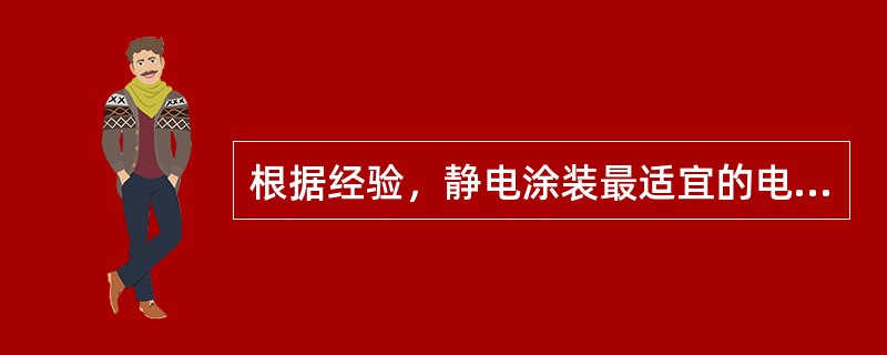 根据经验，静电涂装最适宜的电场强度为（）V/㎝。