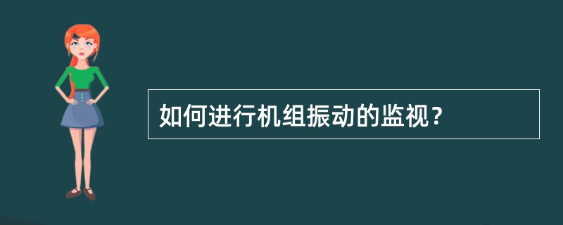 如何进行机组振动的监视？