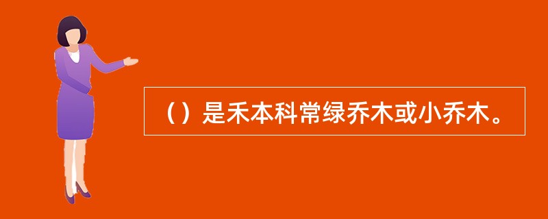 （）是禾本科常绿乔木或小乔木。