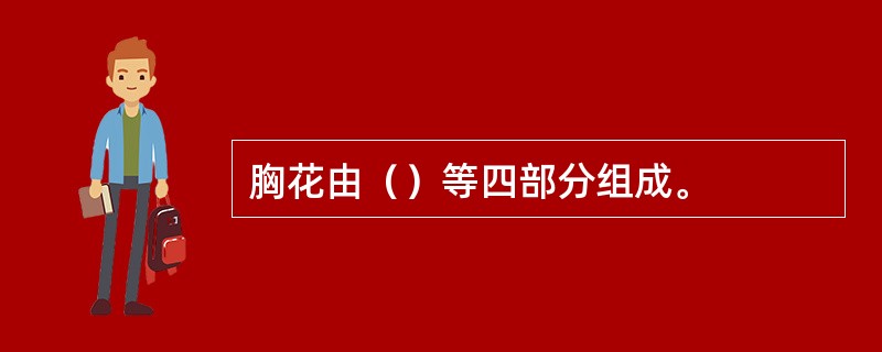 胸花由（）等四部分组成。