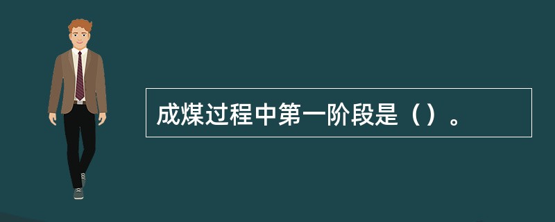 成煤过程中第一阶段是（）。