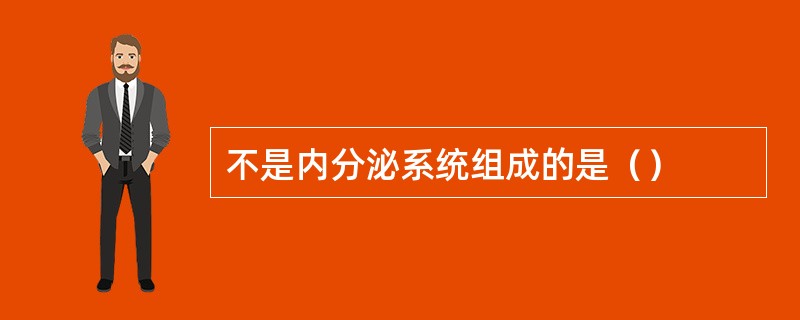 不是内分泌系统组成的是（）