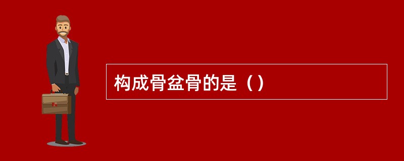 构成骨盆骨的是（）