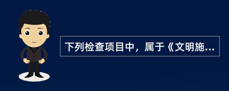 下列检查项目中，属于《文明施工检查评分表》中保证项目的有（）。