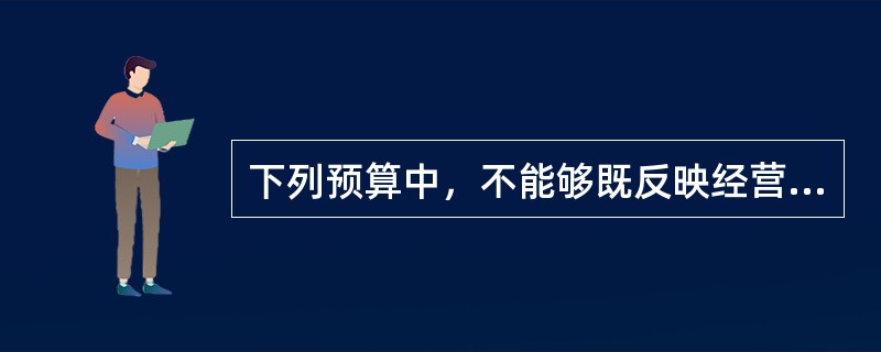 下列预算中，不能够既反映经营业务又反映现金收支内容的是（）。