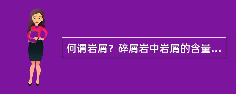 何谓岩屑？碎屑岩中岩屑的含量取决于哪些因素？